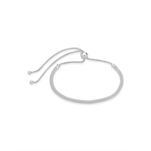Sterling Forever Sterling silver mesh slider bracelet