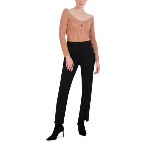 BCBGMAXAZRIA rib off-shoulders sweater top