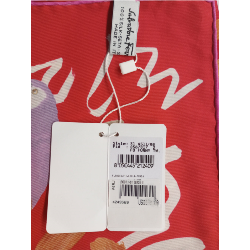 Ferragamo salvatore womens 587017 print silk scarf