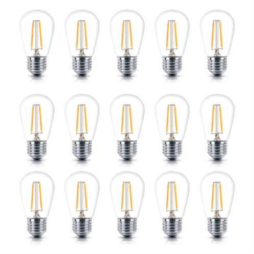 Brightech 15 pack s14 1-watt led light bulbs (soft white 2700k)