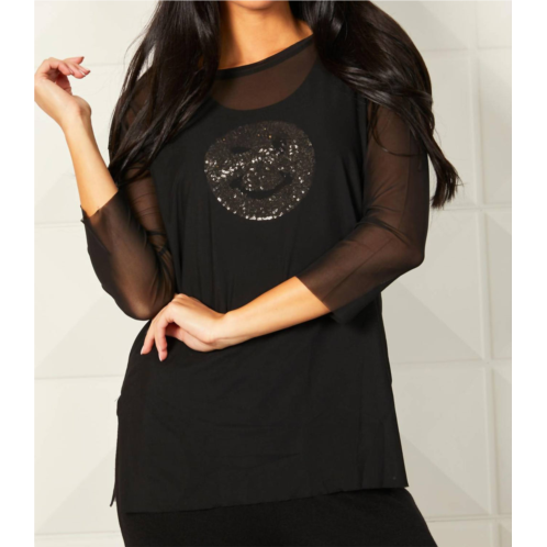 French kyss seby 2-piece set in black/gold