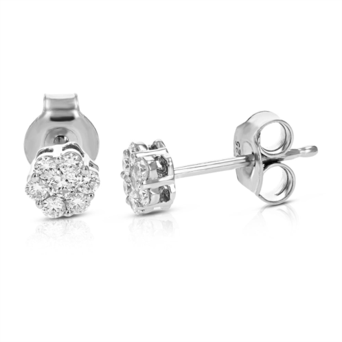 Vir Jewels 1/3 cttw round lab grown diamond studs earrings .925 sterling silver prong set 1/6 inch