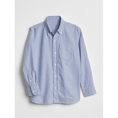 Gap Kids Uniform Oxford Long Sleeve Shirt