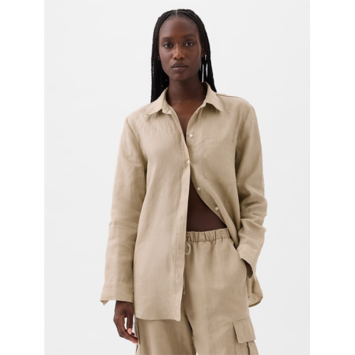 Gap 100% Linen Boyfriend Shirt