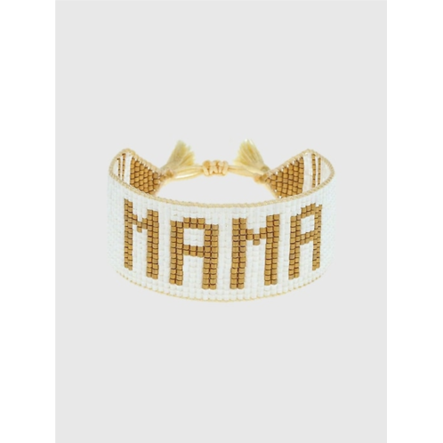Gap HART White and Gold MAMA Bracelet