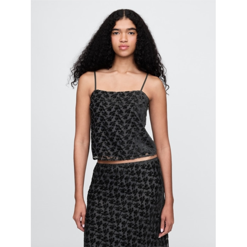 Gap Burnout Velvet Crop Cami