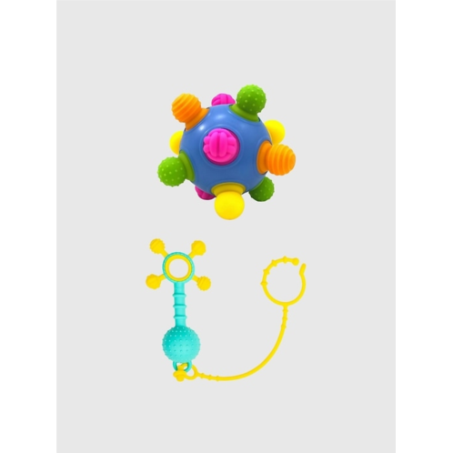 Gap These two sensoric toys will bring joy and fun for everyone. Gumlii is lightweight flexible and soft as well as safe and non-toxic for your gumming child. This cute?sensory teethe