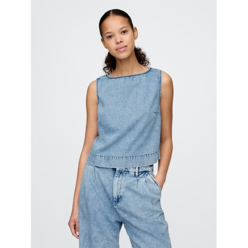 Gap UltraSoft Denim Shell Tank