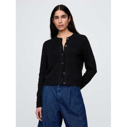 Gap 100% Cotton Crewneck Cardigan