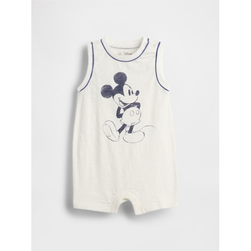 Gap × Disney Baby Organic Cotton Mickey Mouse Shorty One-Piece