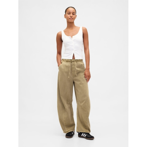 Gap Mid Rise Twill Easy Horseshoe Pants