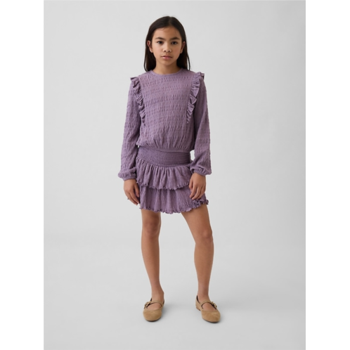 Gap Kids Crinkle Knit Tiered Skort