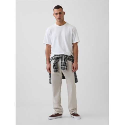 Gap Linen-Cotton Relaxed Straight Pants