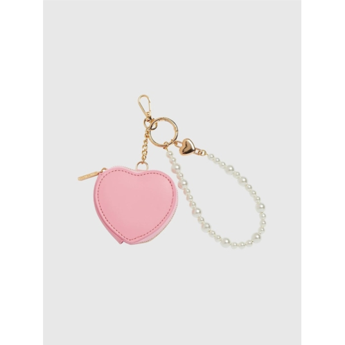Gap Shiraleah Heart Pouch Bag Charm/Key Ring