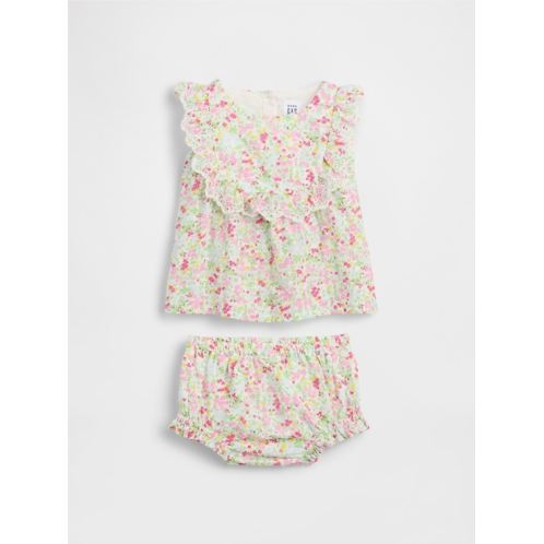 Gap Baby Eyelet Ruffle Outfit Set