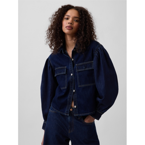 Gap × HFR Balloon-Sleeve Denim Shirt by LaTouche