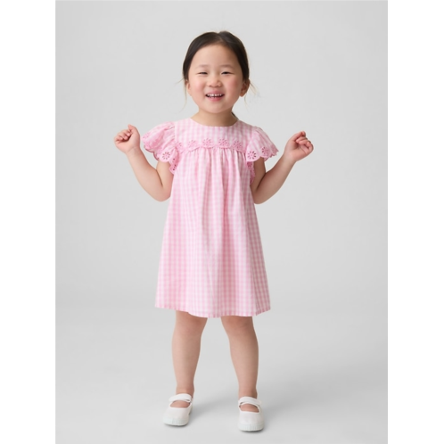 Gap Baby & Toddler Eyelet Gingham Dress