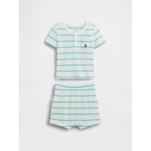 Gap Baby Waffle Henley Outfit Set
