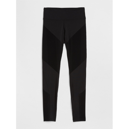 GapFit High Rise Textured Stripe Leggings in Sculpt Compression