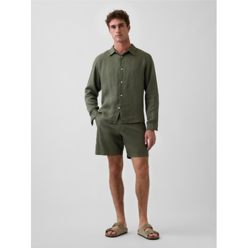 Gap 7.5 Linen-Cotton Shorts