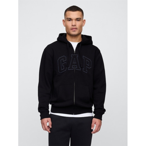 Relaxed Gap Logo Zip Hoodie