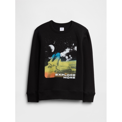 Gap Kids Crewneck Graphic Sweatshirt