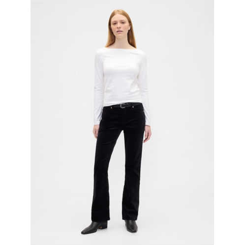 Gap Mid Rise Baby Boot Velvet Pants