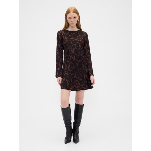 Gap Satin Boatneck Mini Dress