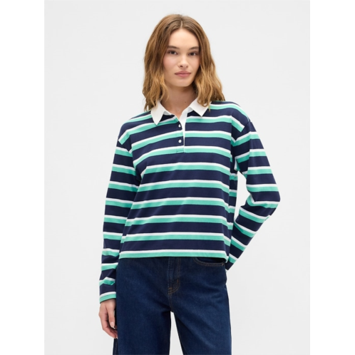 Gap Oversized Stripe Rugby Polo Shirt