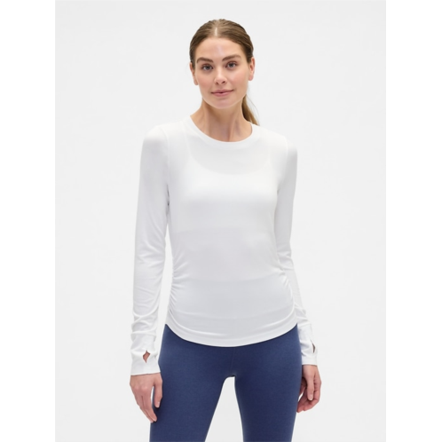 GapFit Brushed Jersey Ruched T-Shirt