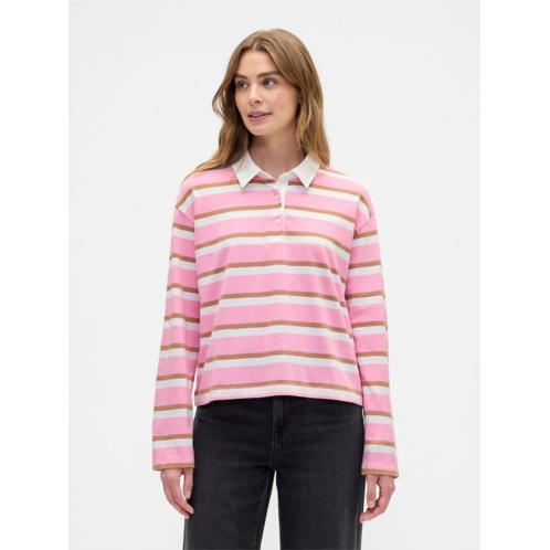 Gap Oversized Stripe Rugby Polo Shirt