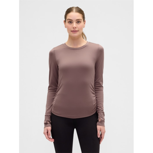 GapFit Brushed Jersey Ruched T-Shirt