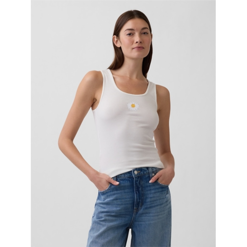 Gap Logo Ribbed Tank Top