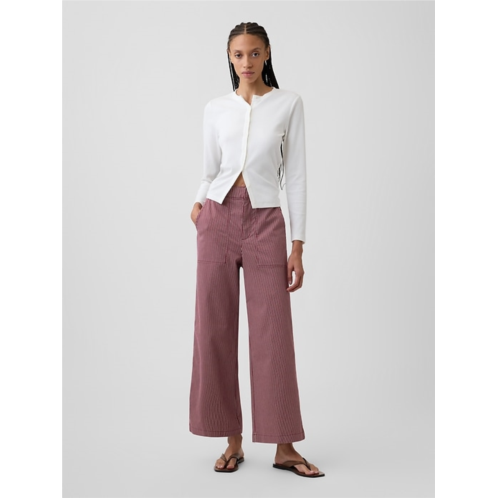 Gap High Rise Easy Wide-Leg Khakis