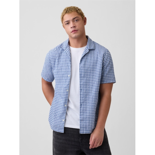 Gap Crinkle-Cotton Vacay Shirt in Standard Fit