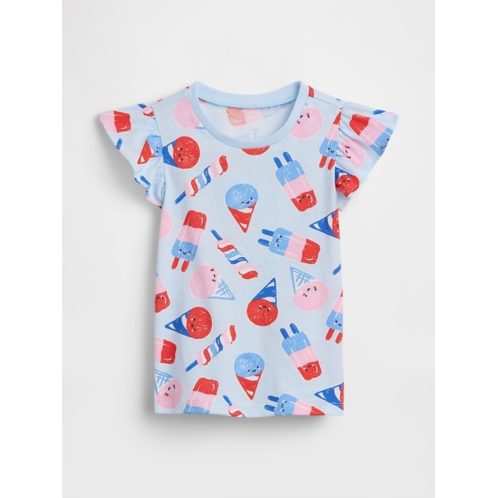 babyGap Print Flutter Sleeve T-Shirt