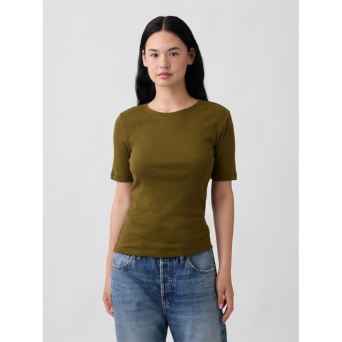 Gap Modern Ribbed Crewneck T-Shirt
