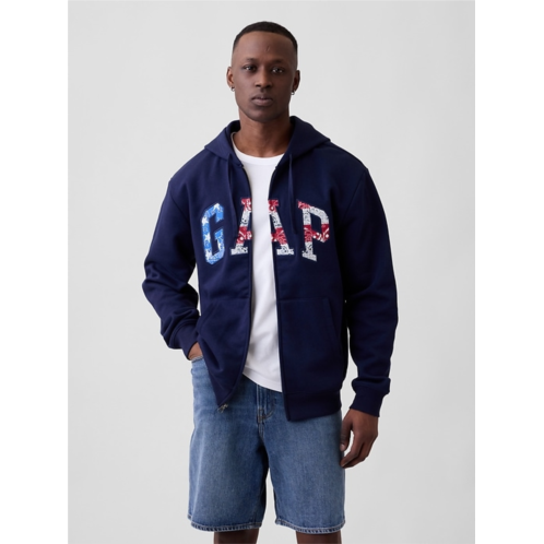 Adult Relaxed Gap Logo Zip Hoodie