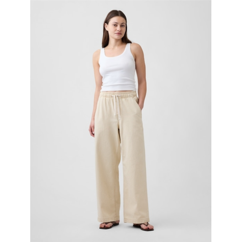 Gap High Rise Pull-On Wide-Leg Jeans
