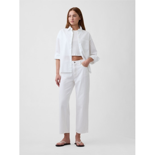 Gap Low Slung Relaxed Straight Crop Jeans