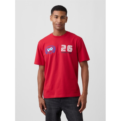 Gap Everyday Soft Relaxed Soccer Graphic T-Shirt