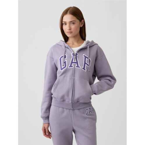 Relaxed Gap Logo Zip Hoodie
