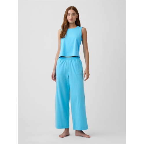 Gap Heavyweight Pull-On Wide-Leg Crop Pants