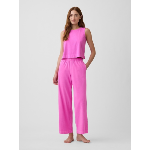 Gap Heavyweight Pull-On Wide-Leg Crop Pants