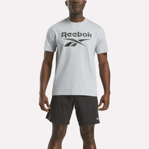 Reebok Mens Big Logo Crewneck Short Sleeve Tee