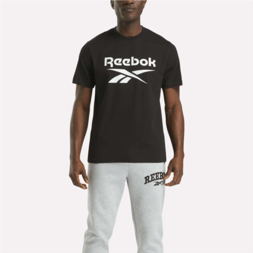 Reebok Mens Big Logo Crewneck Short Sleeve Tee