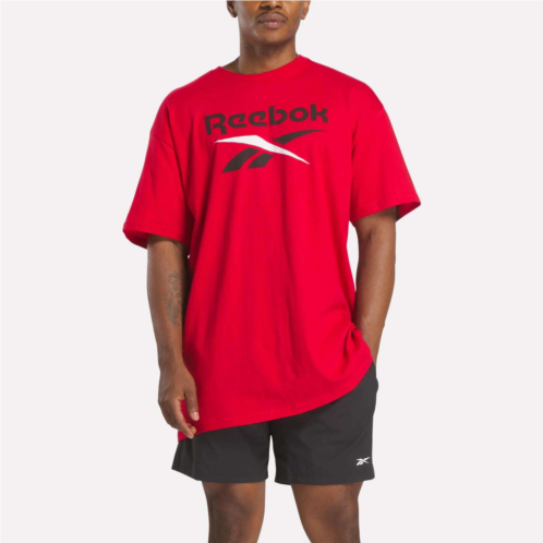 Reebok Mens Stacked Vector Graphic T-Shirt