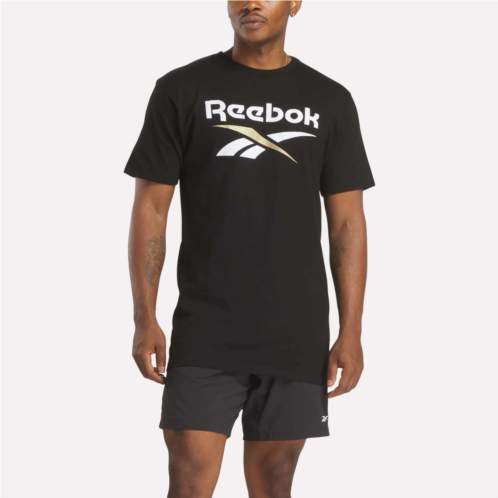 Reebok Mens Stacked Vector Graphic T-Shirt