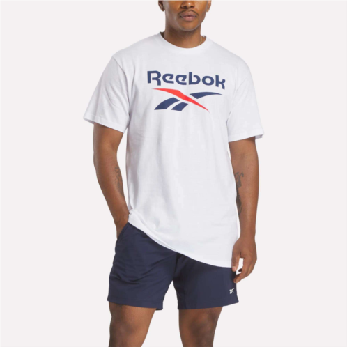 Reebok Mens Stacked Vector Graphic T-Shirt