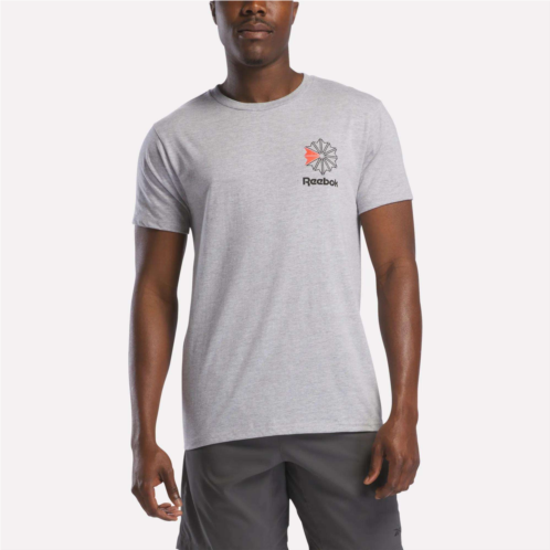 Reebok Mens Starcrest Logo Graphic T-Shirt